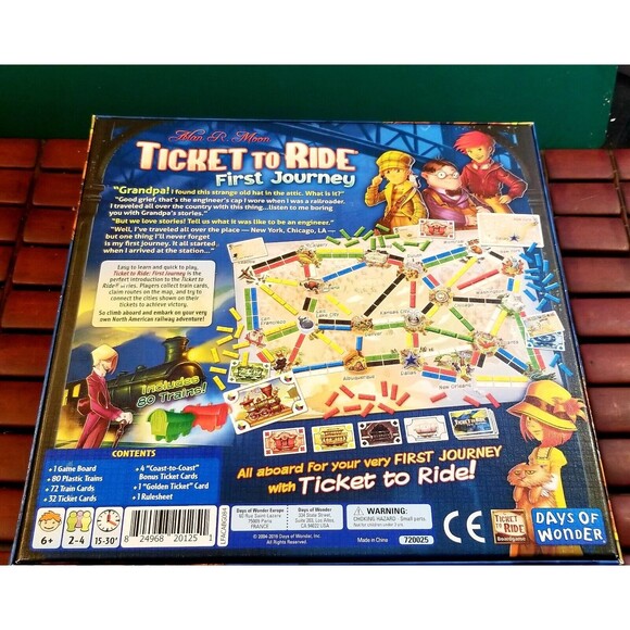 Ticket To Ride: First Journey US Board Game Days of Wonder Complete - Picture 2 of 3